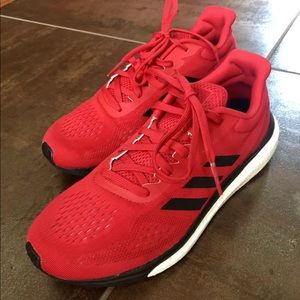 Red Adidas Boost Tennis Shoes